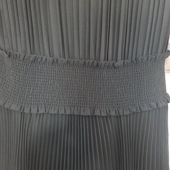 Nanette Lepore Pleated Black Maxi Dress. Size 4. NWT - Picture 2 of 10